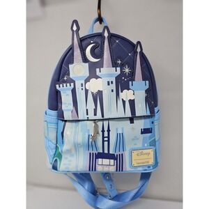 Loungefly‎ Cinderella Castle Glow Mini Backpack Exclusive NWOT